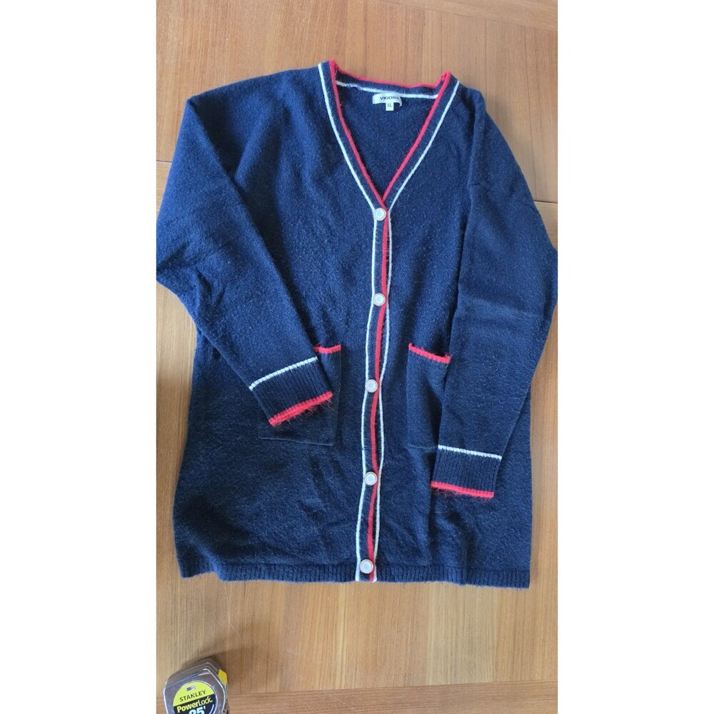 Vigosss Women's Button Down Nautical Sweater Size XL USED READ Description